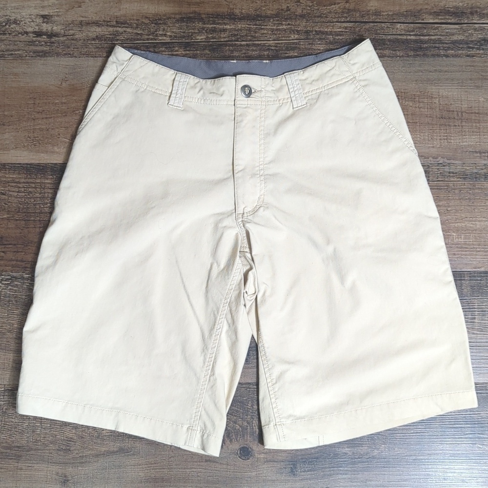 Patagonia Nylon Hybrid Hiking Water Shorts, Size 30x11 in Khaki Tan